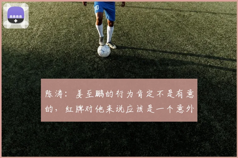 陈涛：姜至鹏的行为肯定不是有意的，红牌对他来说应该是一个意外